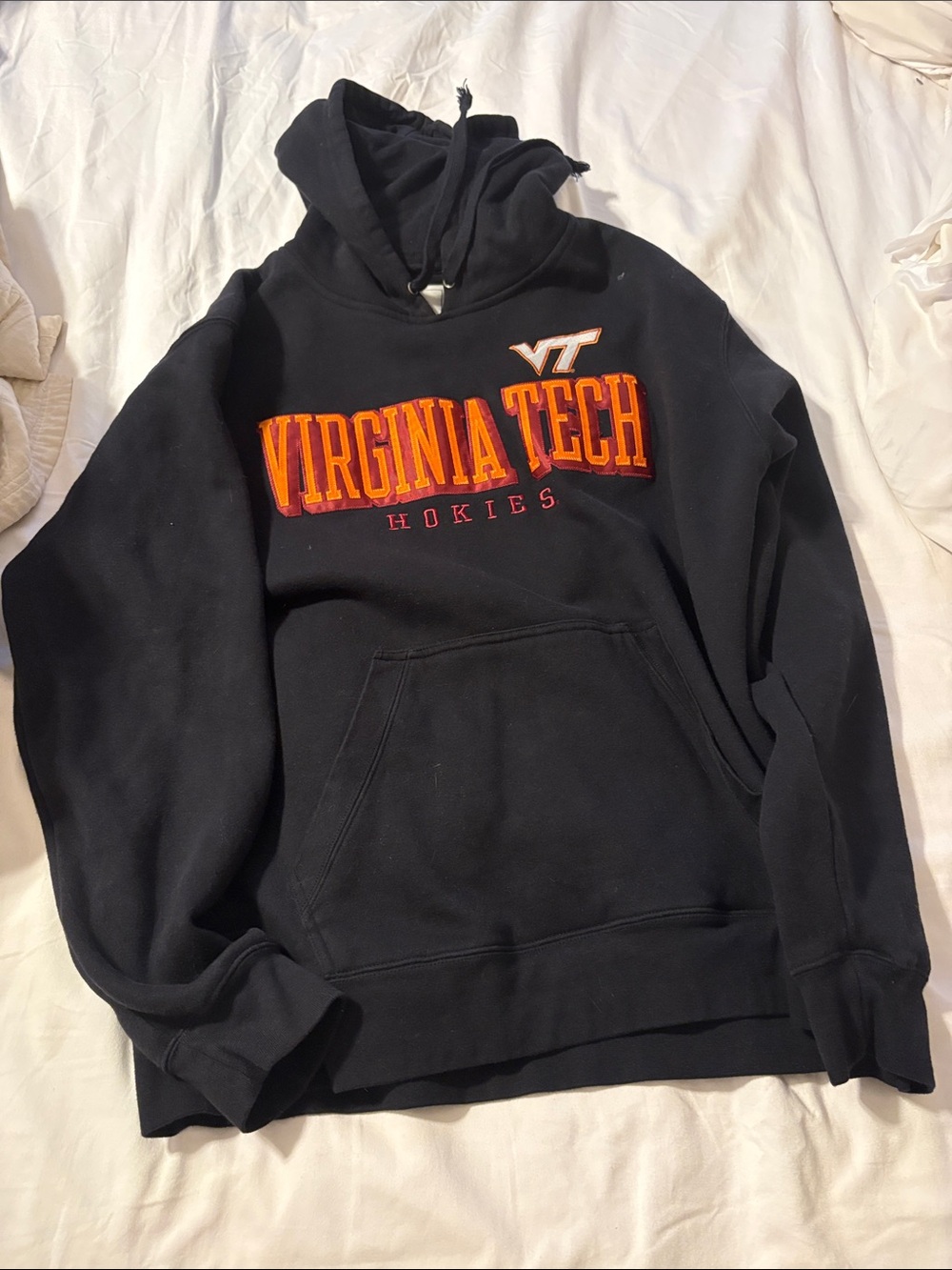 Gear For Sports Black Pullover Hoodie with Navy Tag
